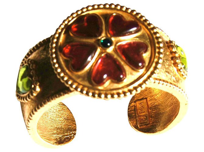 Yves Saint Laurent Bracelets Golden Metal  ref.154875