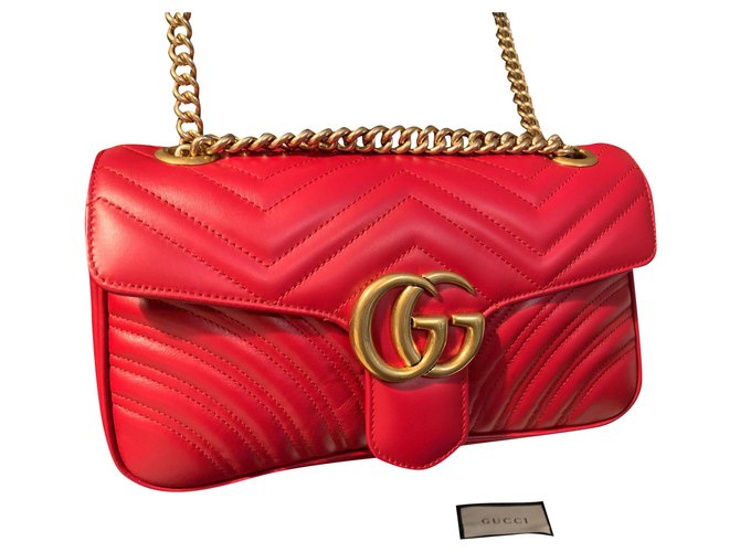 Gucci marmont outlet rouge