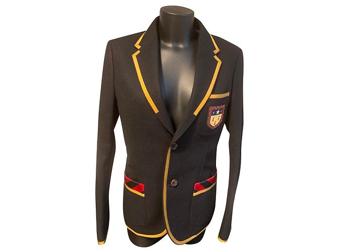 Gucci embroidered Cambridge jacket Black