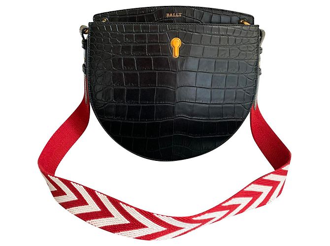 Bally BOLSA DE BOLSA CRAQUETAS PARA MULHER EM COURO PRETO
