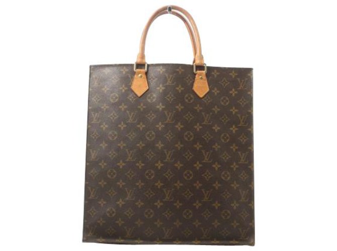 Louis Vuitton Sac plat Brown Cloth  ref.154923
