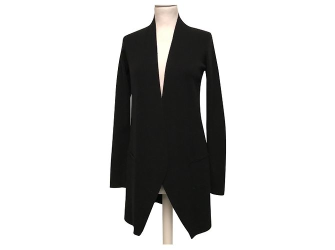 Cardigã preto Pinko de lã e viscose