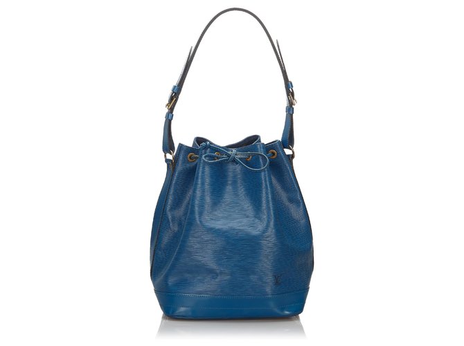 Louis Vuitton Blue Epi Noe Pelle  ref.154997