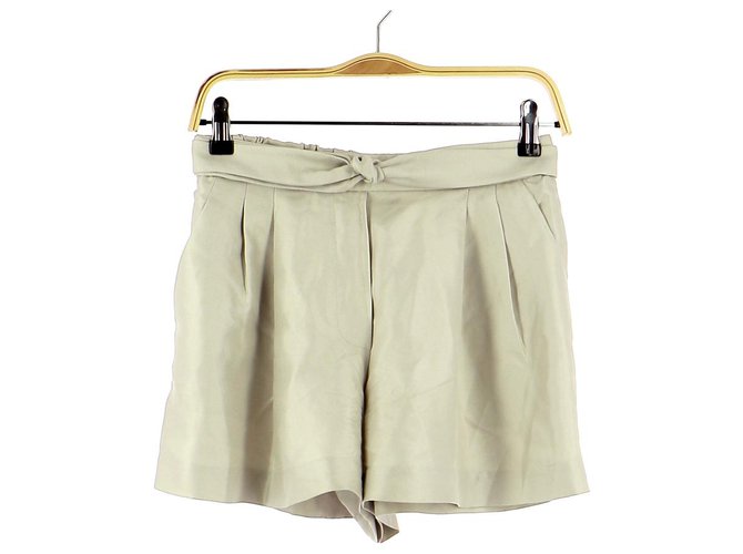 Autre Marque shorts Beige Silk  ref.155044
