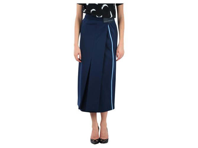 Prada falda nueva Azul Poliéster  ref.155173