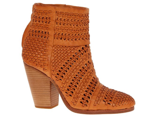 Rag & Bone Gewebte Lederstiefeletten