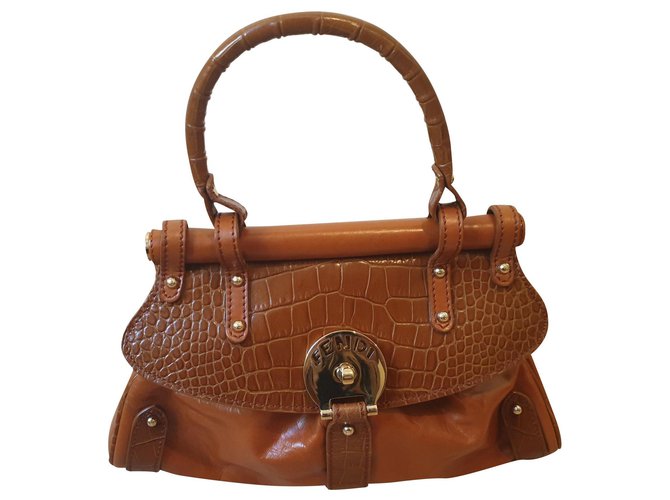 Fendi Brown Leather  ref.155401