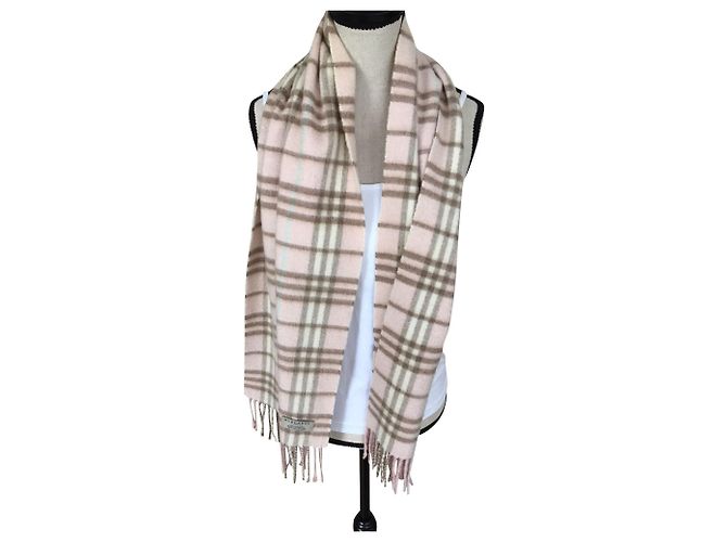 Burberry Sciarpa Rosa Cachemire