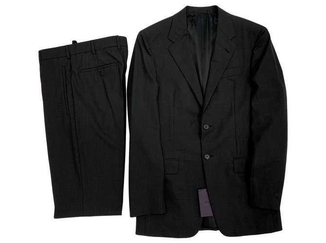 Prada Dark grey sartorial suit Wool  ref.155484
