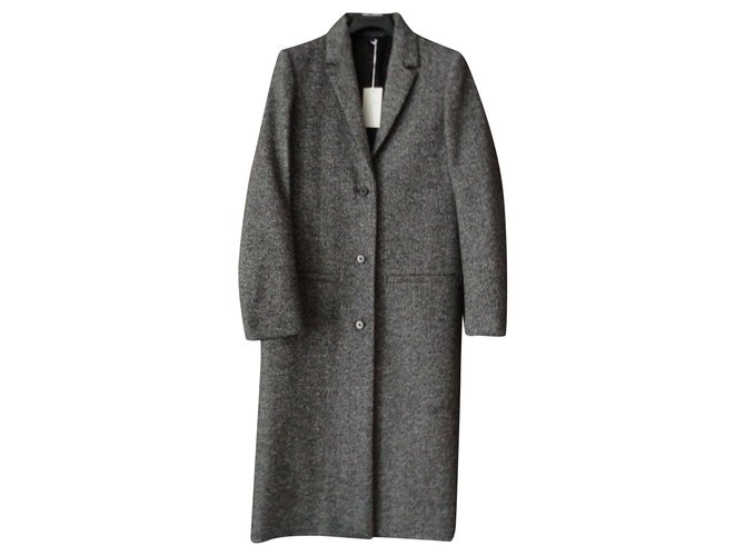 Cos Coats, Outerwear Grey Wool  ref.155499