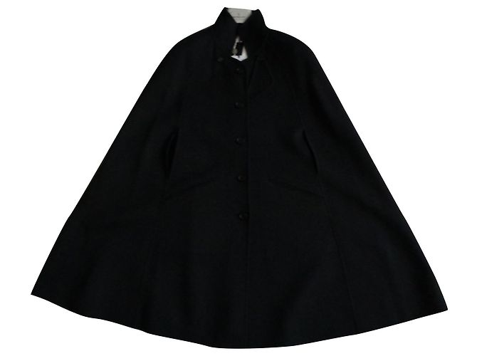 Autre Marque IRIS&INK Olivia Cape aus Wolle und Kaschmir Anthrazit Anthrazitgrau