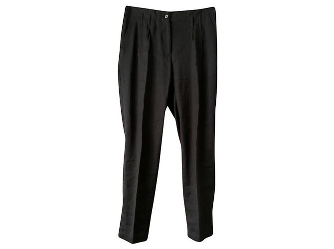Pantalones Rue Blanche Algodón y Bambú Gris Oscuro 38 Gris antracita