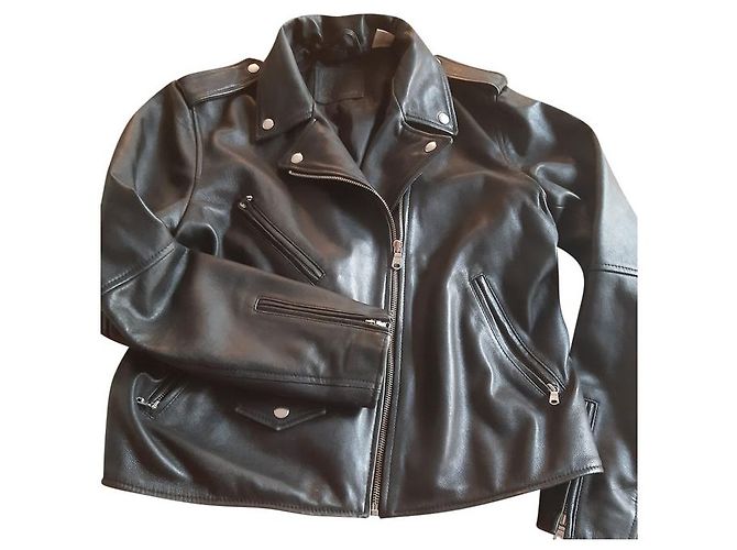 Levi's Lederjacke Schwarz