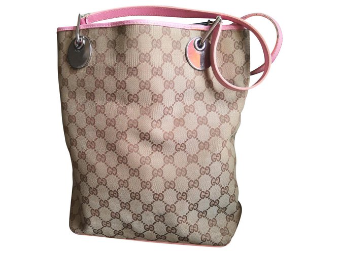 pink gucci tote bag