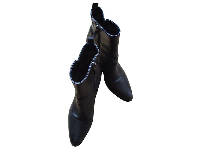 Sartore Sartre, black leather boots, 36,5.