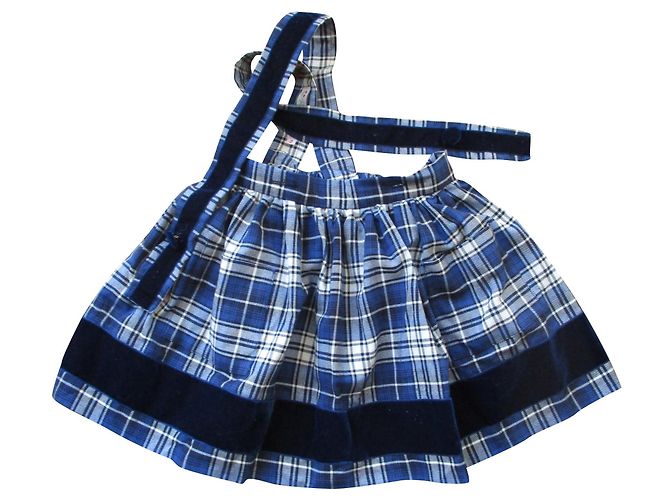 Bonpoint Jupe à bretelles, tartan, 3ans. Multicolore