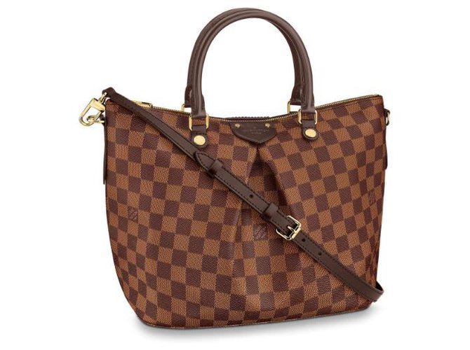 Siena MM new Louis Vuitton Brown Leather  ref.155751