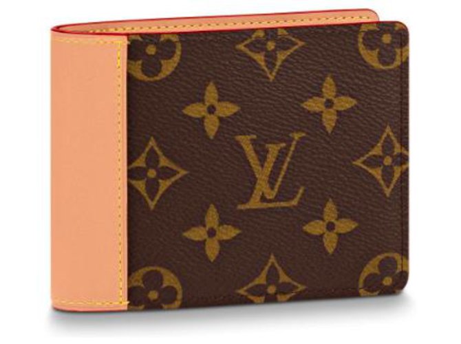 Mens wallet louis Vuitton Brown Leather  ref.155767
