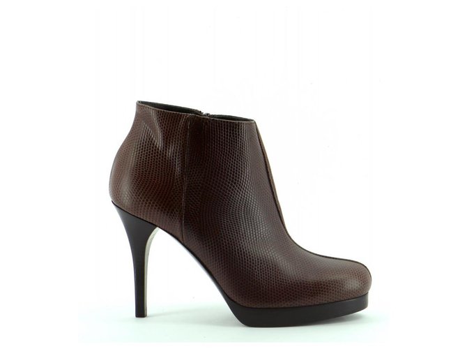 Balenciaga Ankle Boots / Low Boots Chocolate Leather  ref.155771