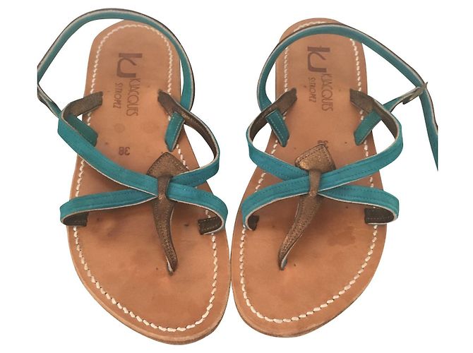 K Jacques KJacques Bronzo Blu scuro Pelle