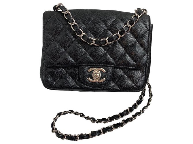 Timeless Classic CHANEL Black Leather  ref.155798