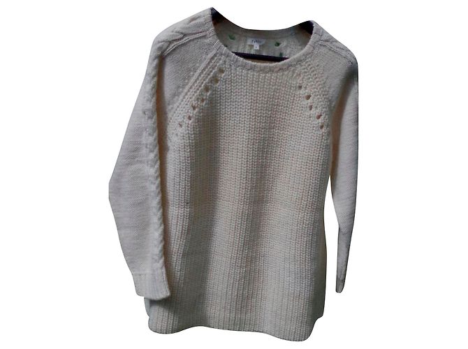 Pablo De Gerard Darel Wollpullover Cremefarben Aus weiß