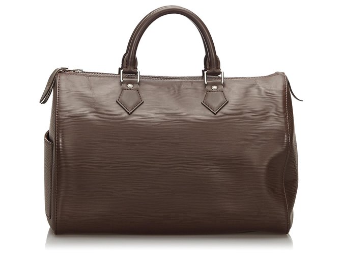 Louis Vuitton Brown Epi Speedy 30 Dark brown Leather ref.155836 - Joli  Closet