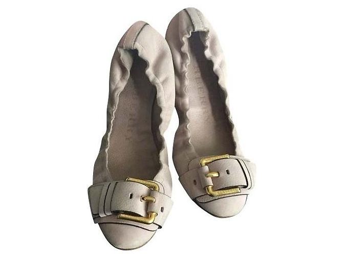 Bailarinas Burberry de piel rosa 38