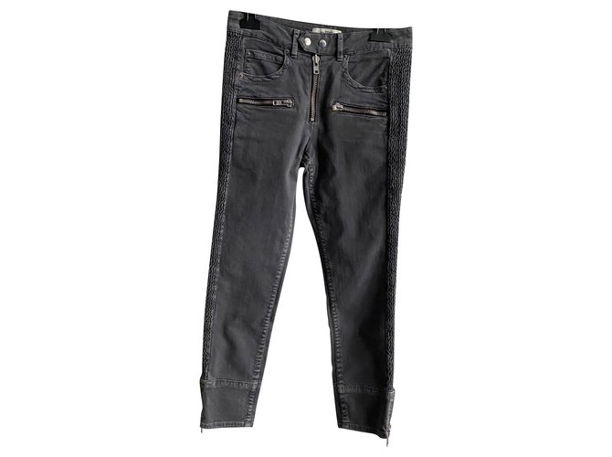 Isabel Marant Etoile Jeans Grey Cotton  ref.155985