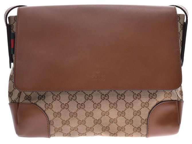 Gucci handbag Brown  ref.156171