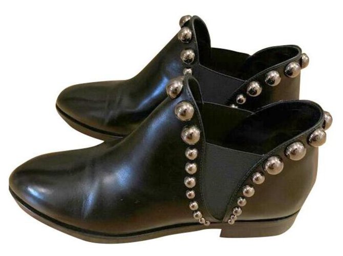 Alaïa Boots Black Leather  ref.156217