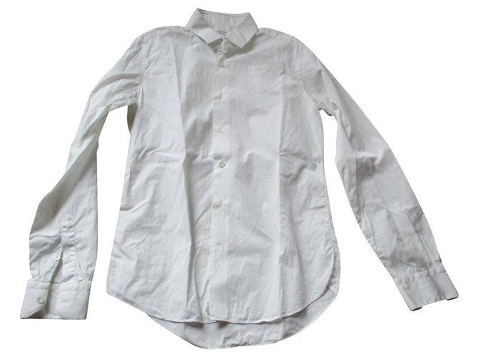 Valentino Chemise blanche, classique, taille 39. Coton  ref.156232