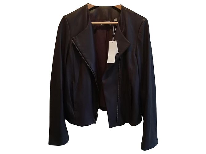 Vince Elegant zipped jacket Dark brown