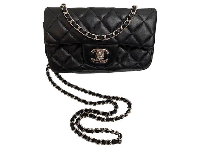 Chanel Classique Cuir Noir  ref.156306