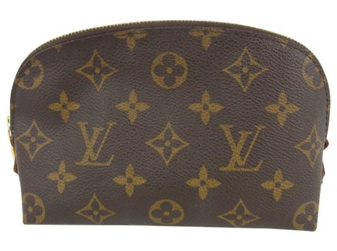 Louis Vuitton Pochette Cosmetique Brown Cloth  ref.156494