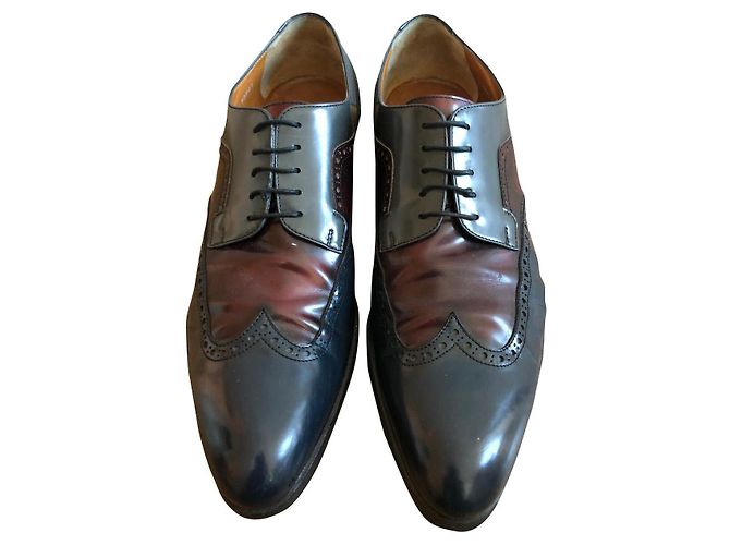 SCARPE STRINGATE IN PELLE MORESCHI Multicolore