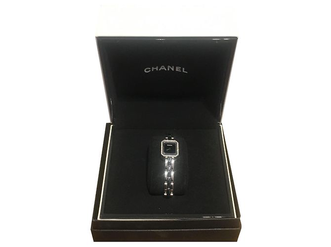 Première Orologio Chanel Premiere acciaio e ceramica nera Nero Argento