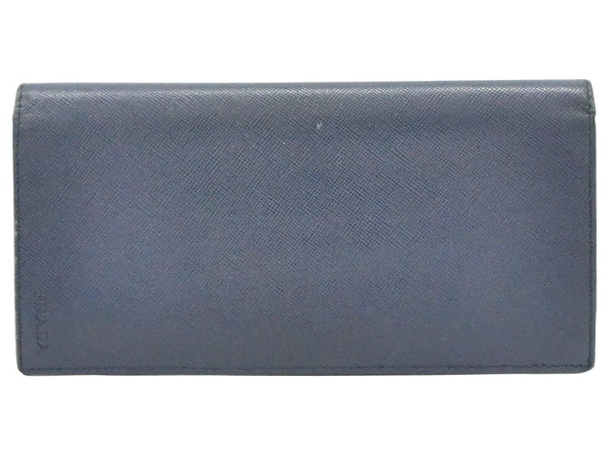 PRADA wallet Black Leather  ref.156659