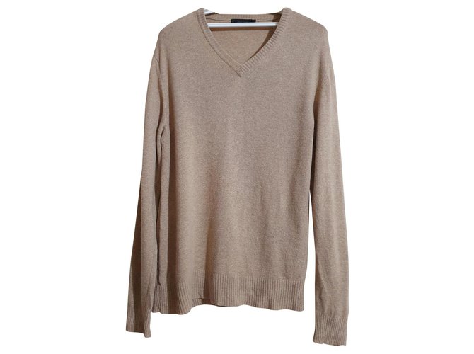 Calvin Klein Sweaters Beige Cashmere Wool Viscose Polyamide  ref.156743