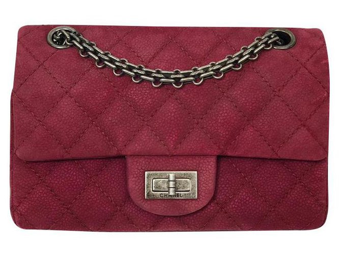 Chanel 2.55 Red Leather  ref.157002