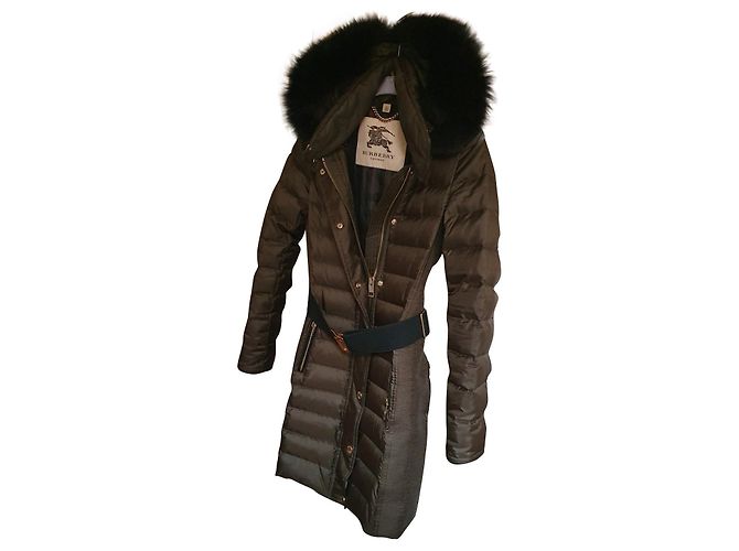 Burberry down jacket olive green