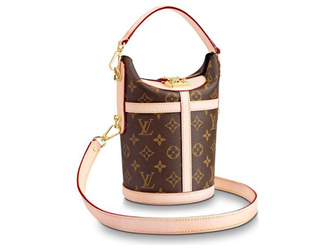 Louis Vuitton bucket handbag new Brown Leather  ref.157024