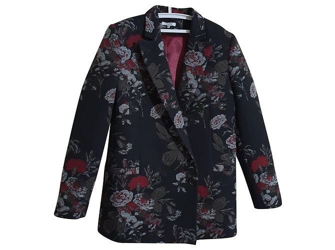 Americana Ganni O'Donell de brocado floral Multicolor