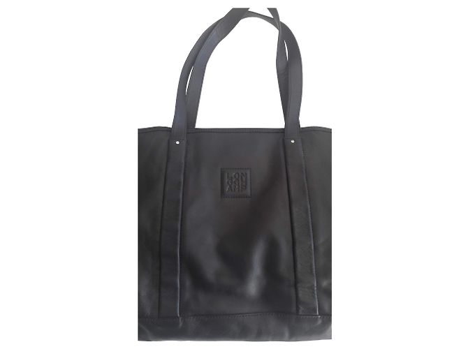 Longchamp Ledertasche schwarz 