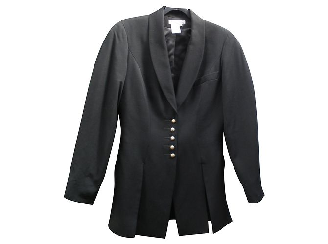 Chaqueta de lana negra Chantal Thomass Negro