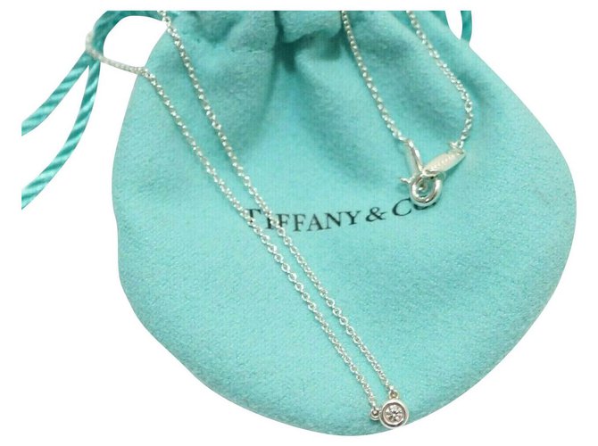 Tiffany & Co Colgante ELSA PERETTI® Diamonds by the Yard® y collar de plata esterlina  ref.157161