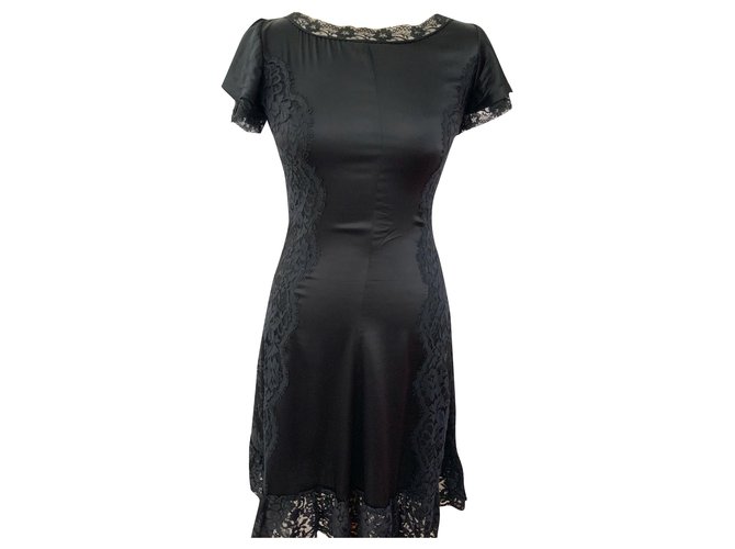 Dolce & Gabbana Dolce and Gabbana stretch-silk black dress  ref.157236