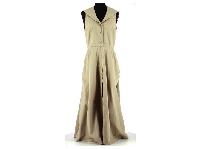 Ralph Lauren robe Beige Cotton  ref.157384