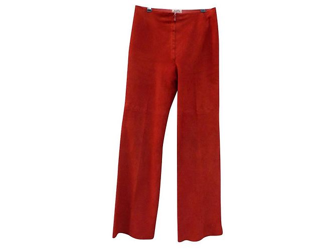 Hermès Hose, Gamaschen Rot Orange