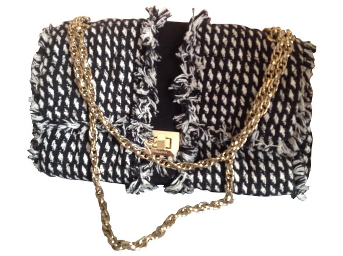 Paule Ka Handbags Black Cloth  ref.157421